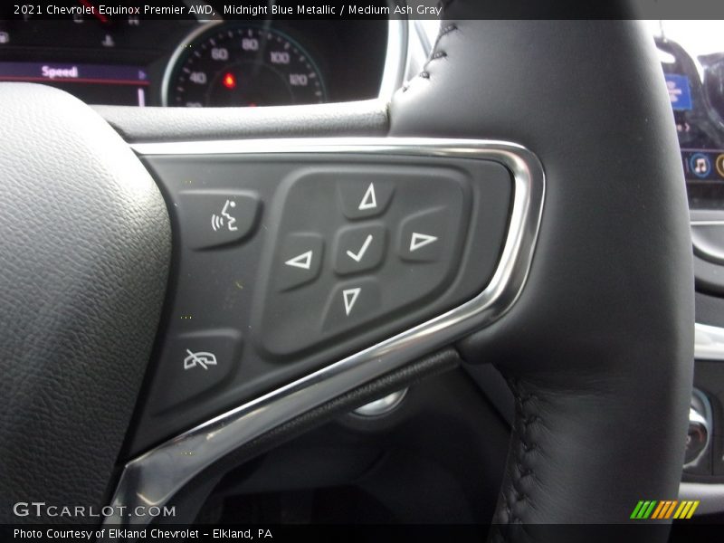 Midnight Blue Metallic / Medium Ash Gray 2021 Chevrolet Equinox Premier AWD