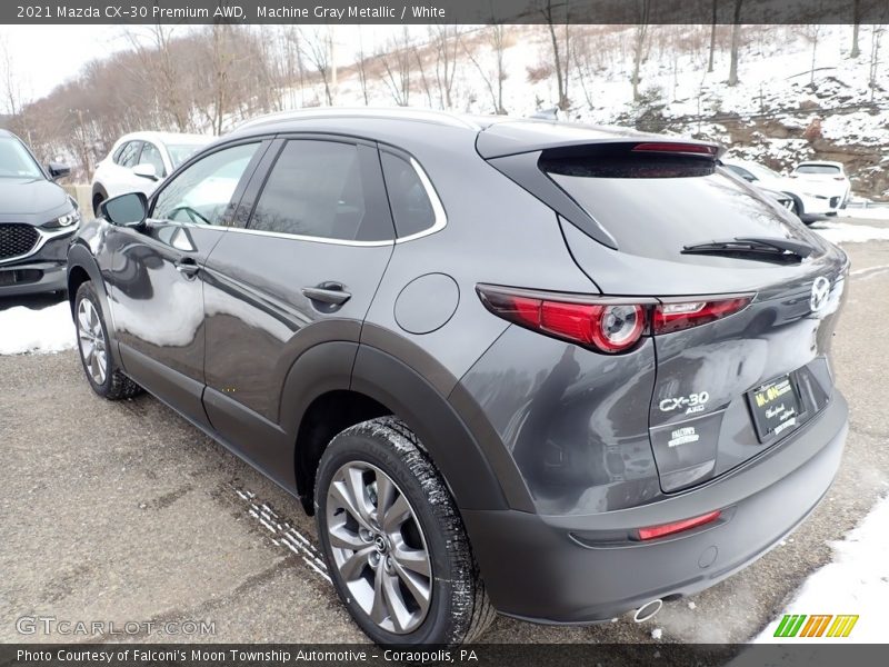 Machine Gray Metallic / White 2021 Mazda CX-30 Premium AWD