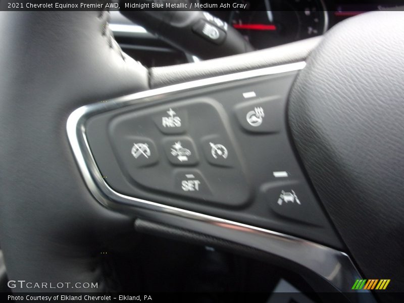 Midnight Blue Metallic / Medium Ash Gray 2021 Chevrolet Equinox Premier AWD