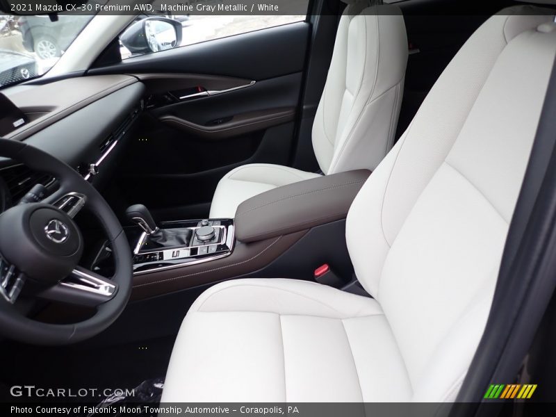 Machine Gray Metallic / White 2021 Mazda CX-30 Premium AWD
