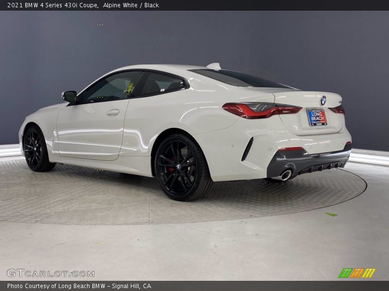 Alpine White / Black 2021 BMW 4 Series 430i Coupe