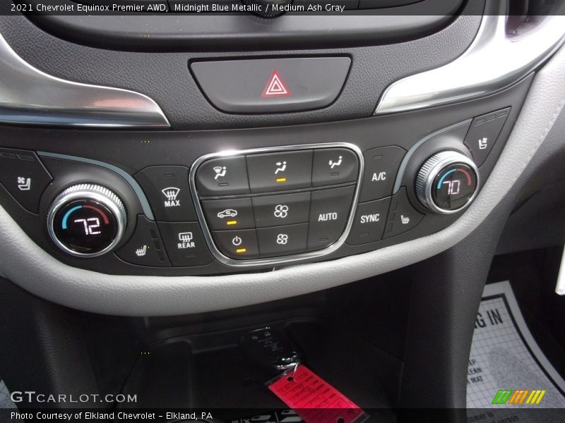 Midnight Blue Metallic / Medium Ash Gray 2021 Chevrolet Equinox Premier AWD