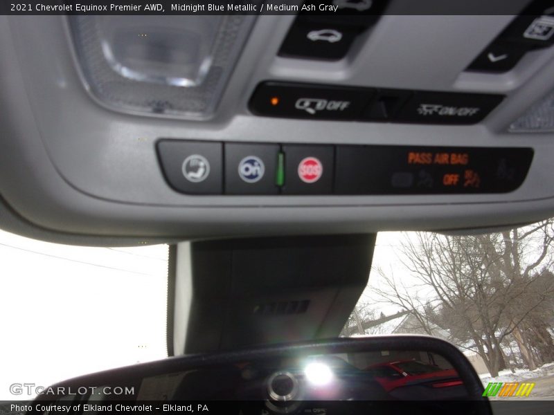 Midnight Blue Metallic / Medium Ash Gray 2021 Chevrolet Equinox Premier AWD