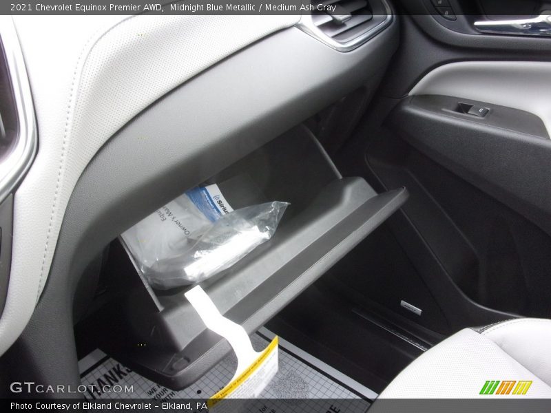 Midnight Blue Metallic / Medium Ash Gray 2021 Chevrolet Equinox Premier AWD