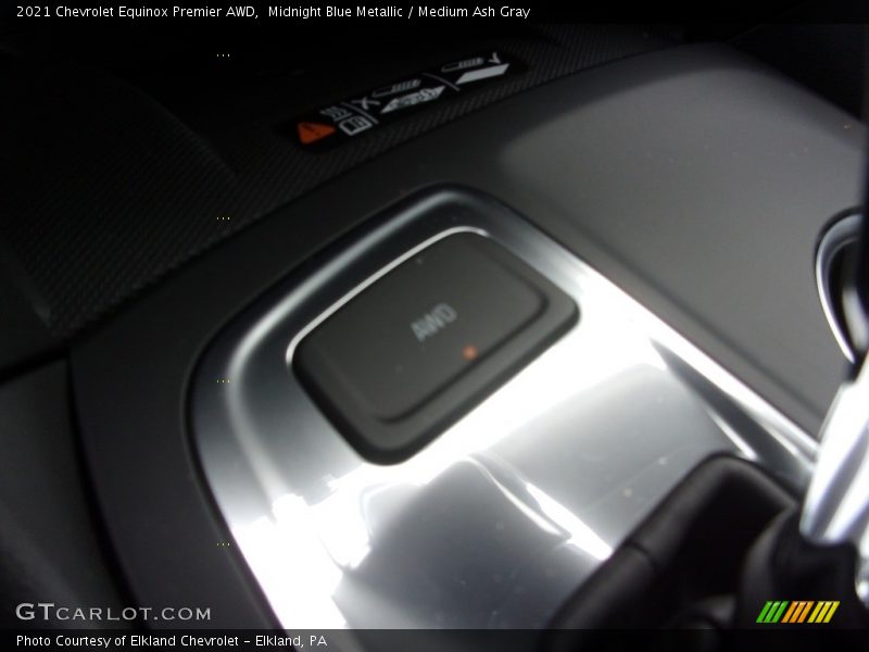 Midnight Blue Metallic / Medium Ash Gray 2021 Chevrolet Equinox Premier AWD