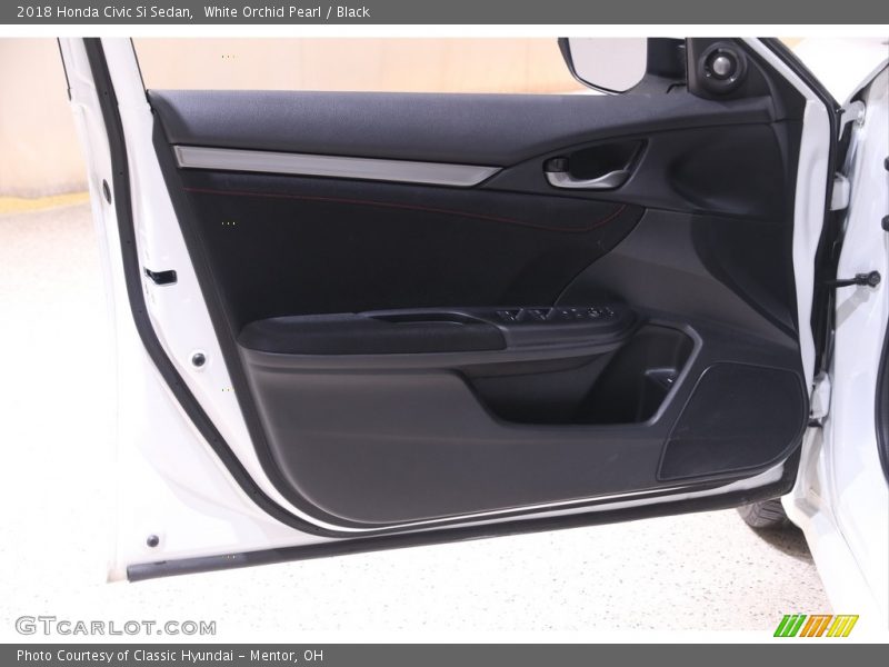 White Orchid Pearl / Black 2018 Honda Civic Si Sedan