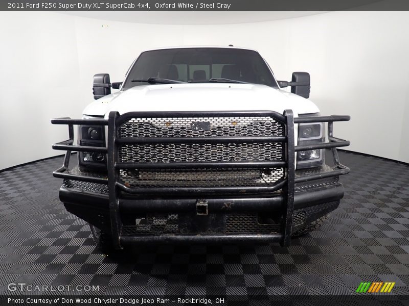 Oxford White / Steel Gray 2011 Ford F250 Super Duty XLT SuperCab 4x4