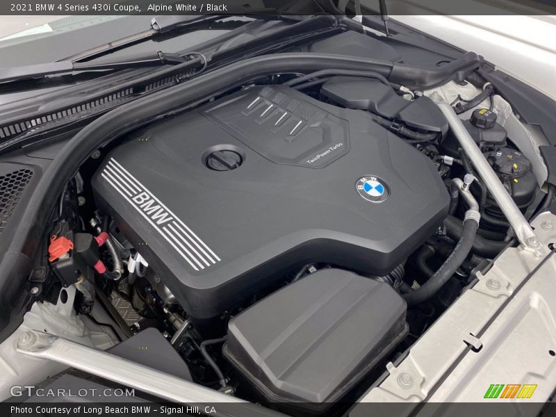 Alpine White / Black 2021 BMW 4 Series 430i Coupe