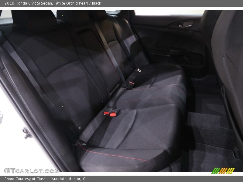 White Orchid Pearl / Black 2018 Honda Civic Si Sedan