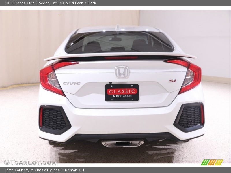 White Orchid Pearl / Black 2018 Honda Civic Si Sedan