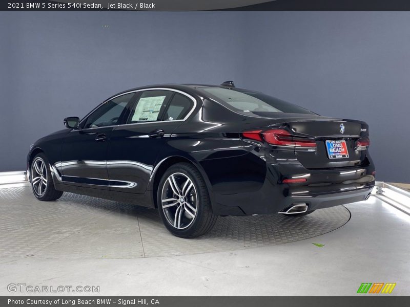 Jet Black / Black 2021 BMW 5 Series 540i Sedan