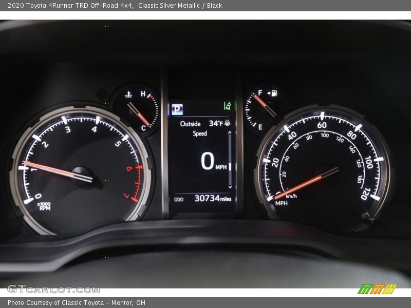 Classic Silver Metallic / Black 2020 Toyota 4Runner TRD Off-Road 4x4