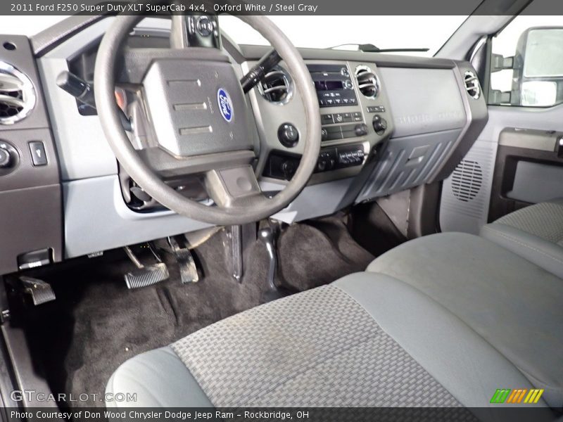 Oxford White / Steel Gray 2011 Ford F250 Super Duty XLT SuperCab 4x4