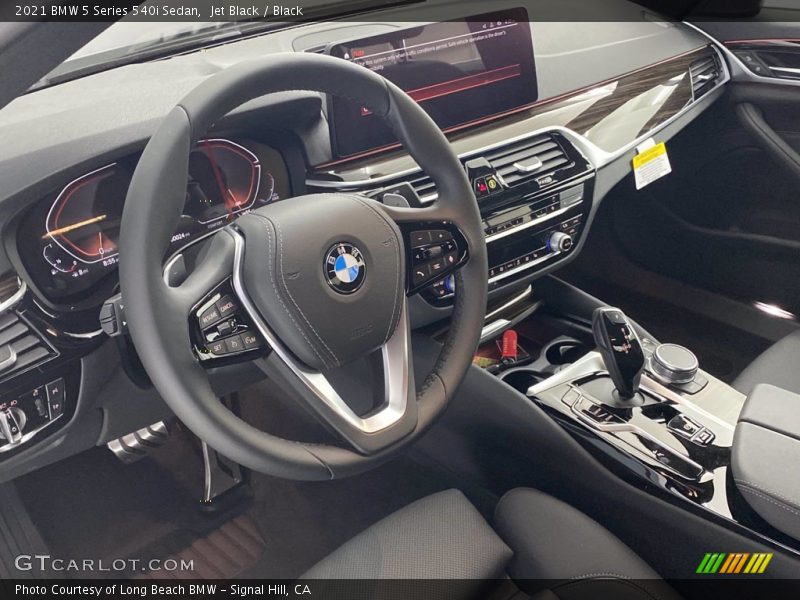 Jet Black / Black 2021 BMW 5 Series 540i Sedan