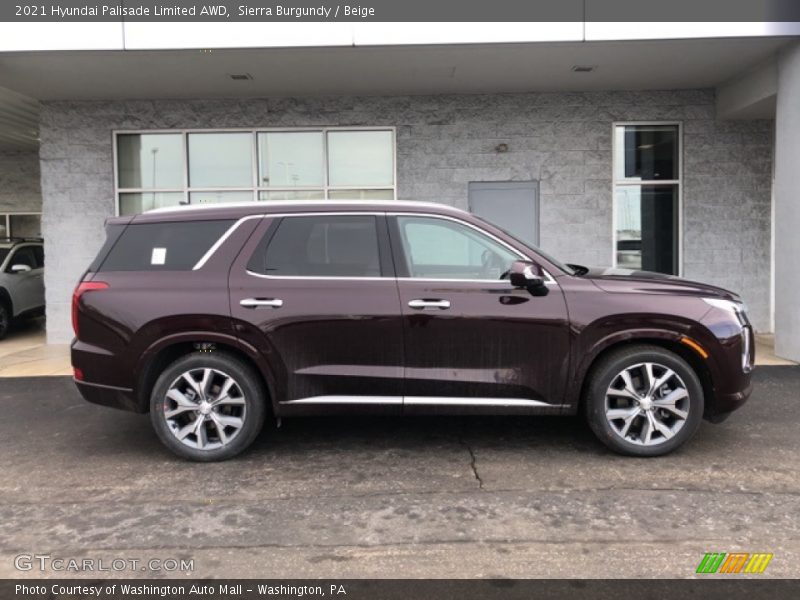  2021 Palisade Limited AWD Sierra Burgundy