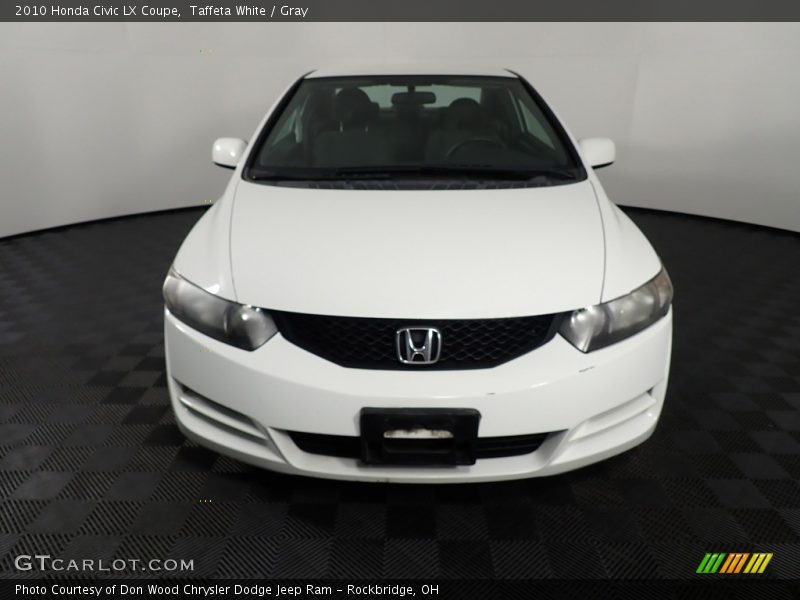 Taffeta White / Gray 2010 Honda Civic LX Coupe