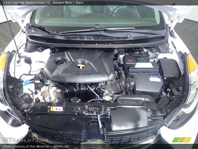 Monaco White / Black 2013 Hyundai Elantra Coupe GS