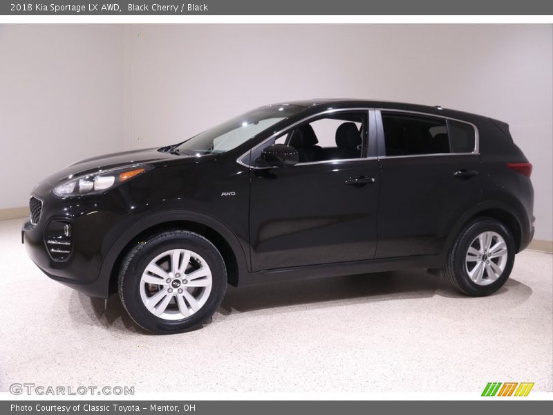 Black Cherry / Black 2018 Kia Sportage LX AWD