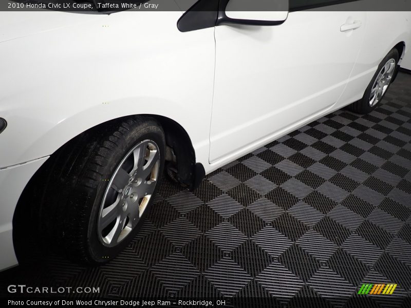 Taffeta White / Gray 2010 Honda Civic LX Coupe