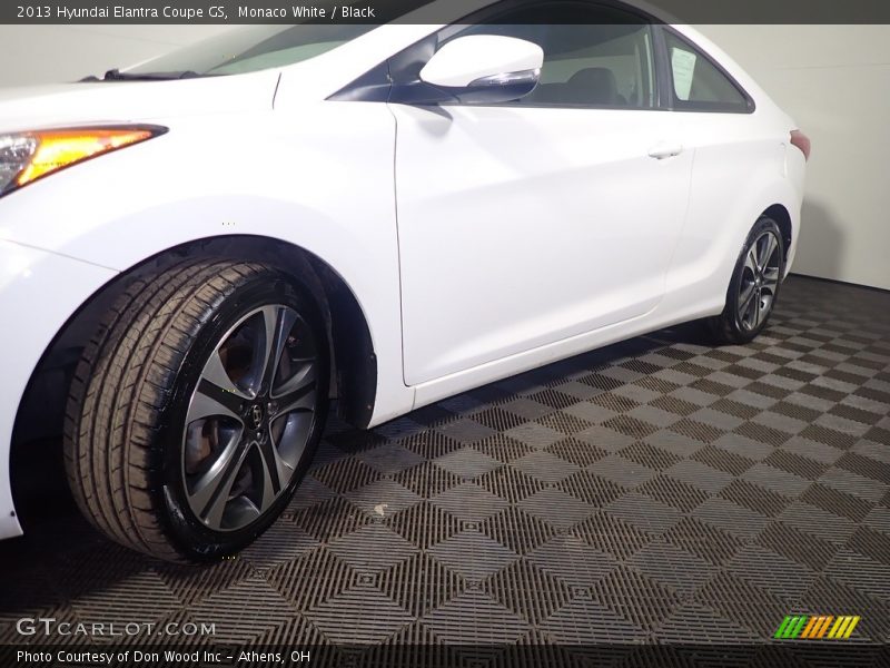 Monaco White / Black 2013 Hyundai Elantra Coupe GS