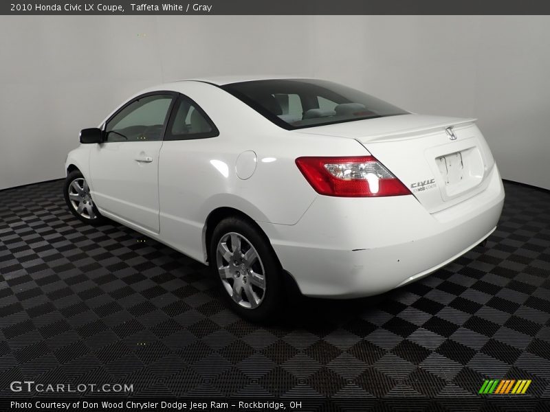 Taffeta White / Gray 2010 Honda Civic LX Coupe