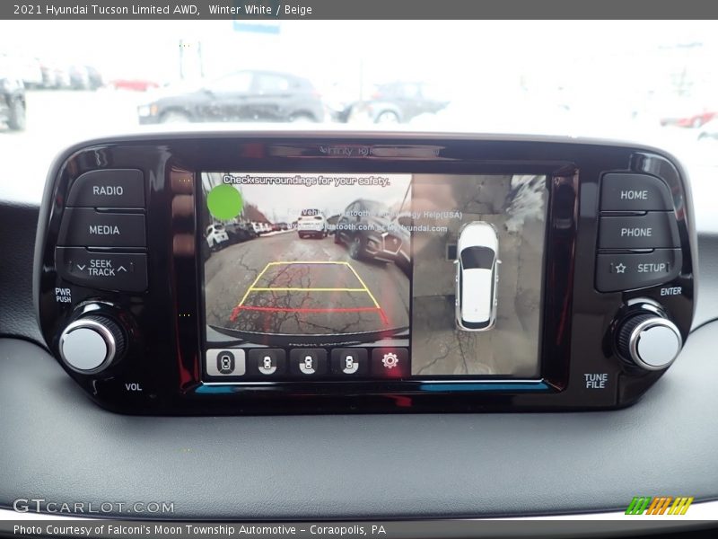 Winter White / Beige 2021 Hyundai Tucson Limited AWD