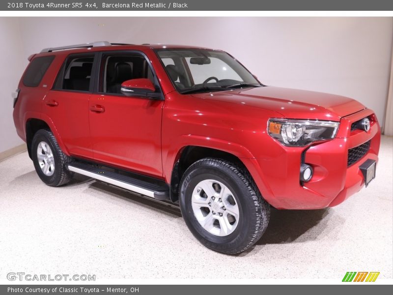 Barcelona Red Metallic / Black 2018 Toyota 4Runner SR5 4x4