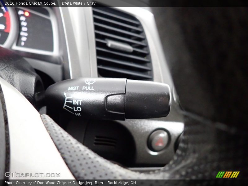 Taffeta White / Gray 2010 Honda Civic LX Coupe