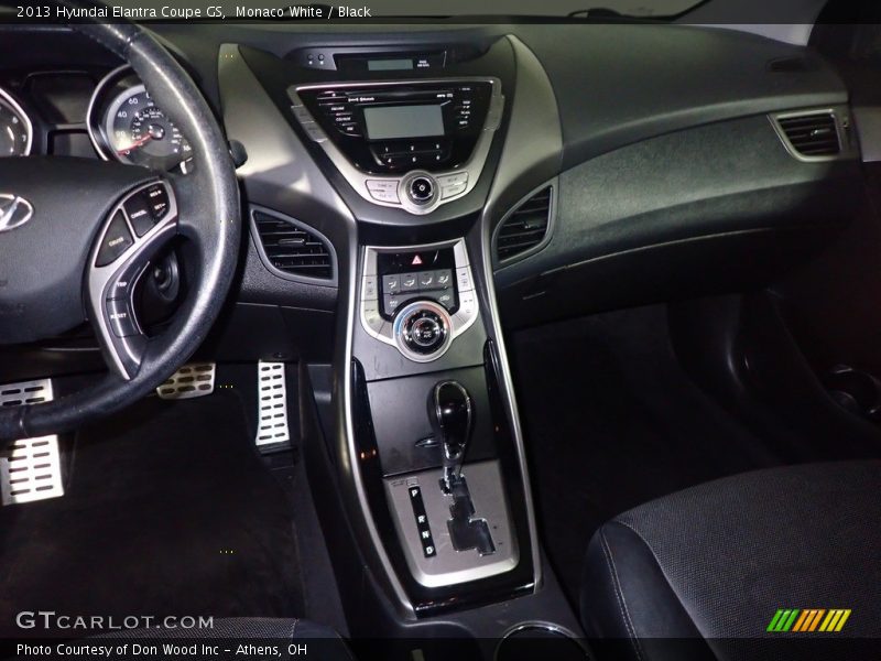 Monaco White / Black 2013 Hyundai Elantra Coupe GS