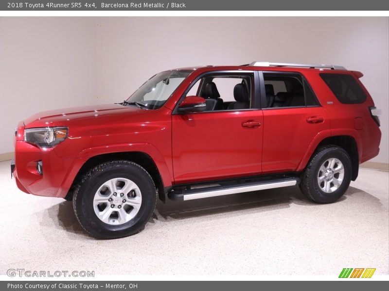 Barcelona Red Metallic / Black 2018 Toyota 4Runner SR5 4x4