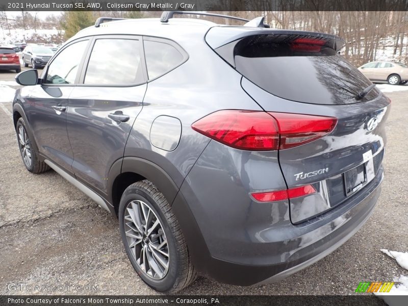 Coliseum Gray Metallic / Gray 2021 Hyundai Tucson SEL AWD