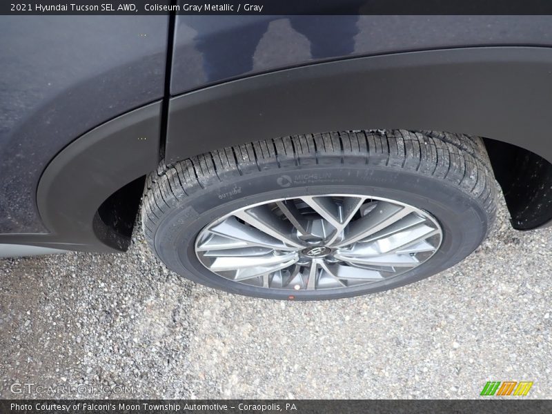 Coliseum Gray Metallic / Gray 2021 Hyundai Tucson SEL AWD