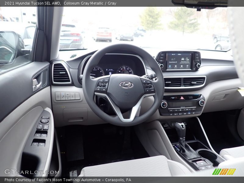 Coliseum Gray Metallic / Gray 2021 Hyundai Tucson SEL AWD