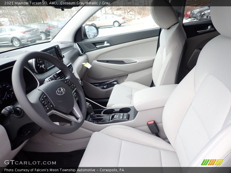 Coliseum Gray Metallic / Gray 2021 Hyundai Tucson SEL AWD
