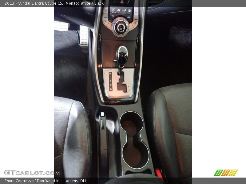 Monaco White / Black 2013 Hyundai Elantra Coupe GS