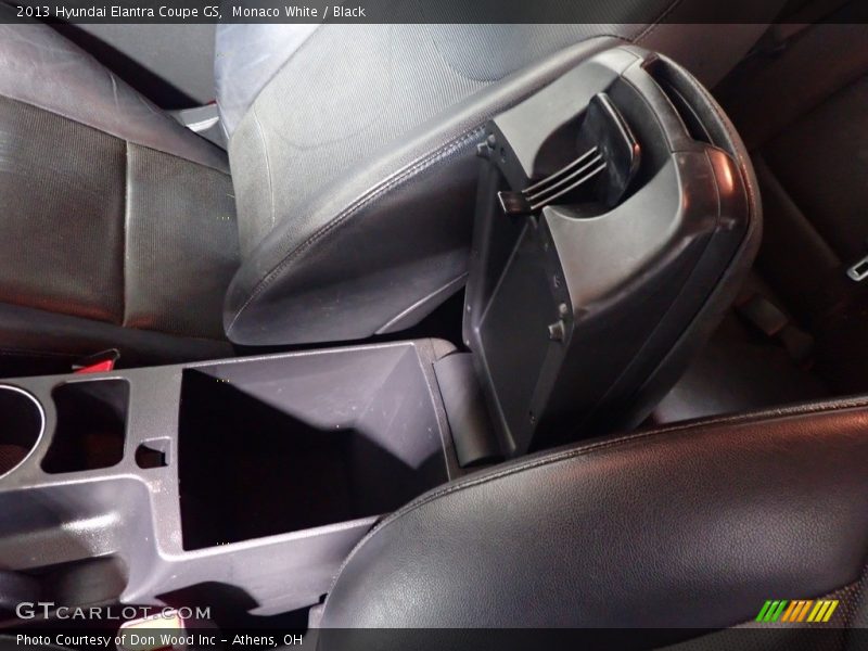 Monaco White / Black 2013 Hyundai Elantra Coupe GS