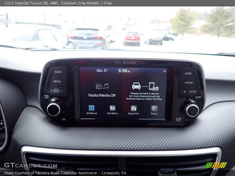 Coliseum Gray Metallic / Gray 2021 Hyundai Tucson SEL AWD