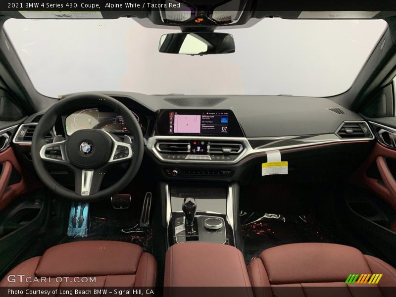 Alpine White / Tacora Red 2021 BMW 4 Series 430i Coupe