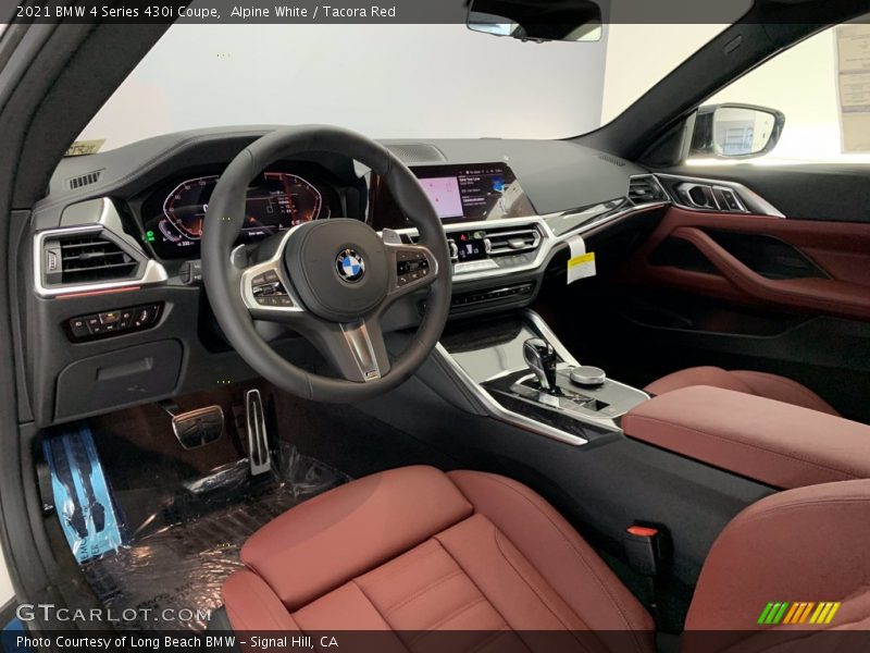 Alpine White / Tacora Red 2021 BMW 4 Series 430i Coupe