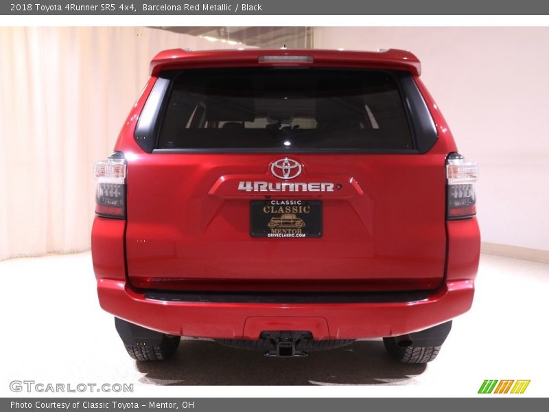Barcelona Red Metallic / Black 2018 Toyota 4Runner SR5 4x4