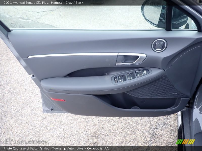 Hampton Gray / Black 2021 Hyundai Sonata SEL Plus