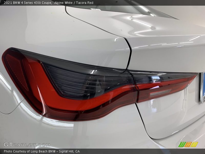 Alpine White / Tacora Red 2021 BMW 4 Series 430i Coupe