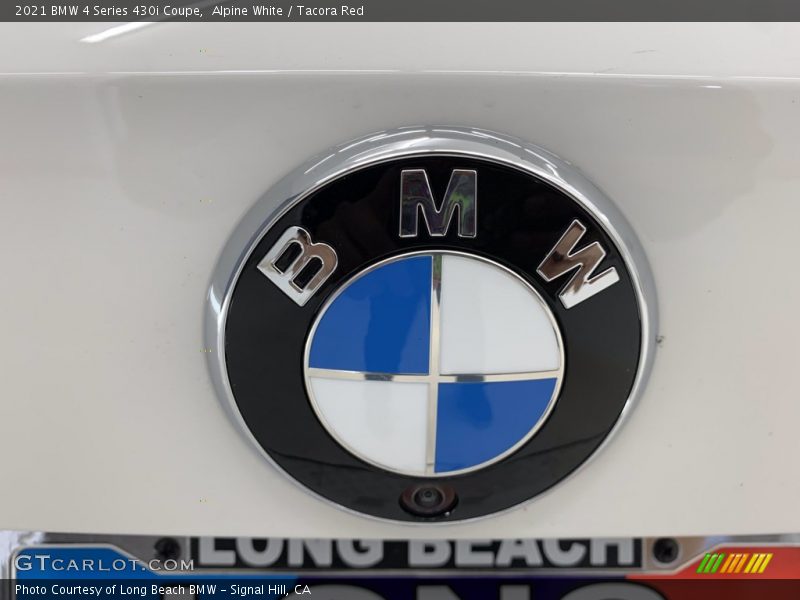 Alpine White / Tacora Red 2021 BMW 4 Series 430i Coupe