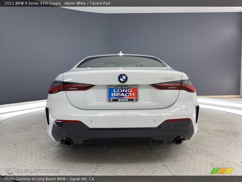 Alpine White / Tacora Red 2021 BMW 4 Series 430i Coupe