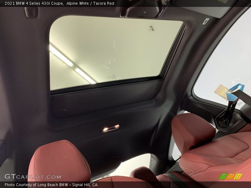 Alpine White / Tacora Red 2021 BMW 4 Series 430i Coupe