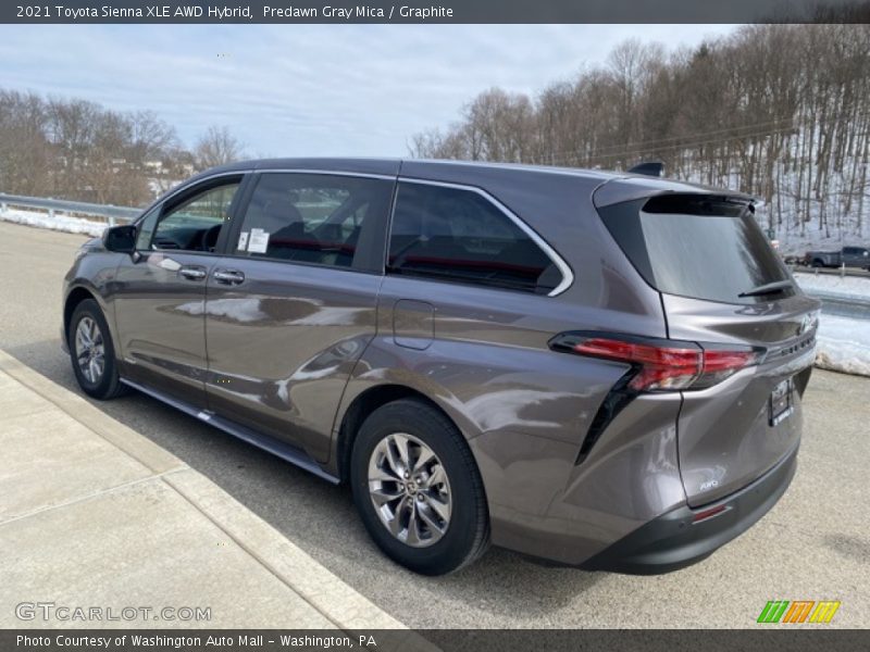 Predawn Gray Mica / Graphite 2021 Toyota Sienna XLE AWD Hybrid