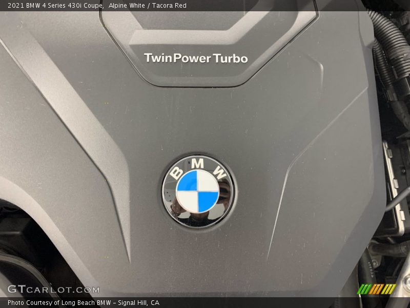 Alpine White / Tacora Red 2021 BMW 4 Series 430i Coupe