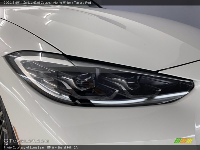 Alpine White / Tacora Red 2021 BMW 4 Series 430i Coupe