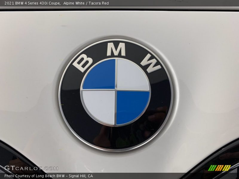 Alpine White / Tacora Red 2021 BMW 4 Series 430i Coupe