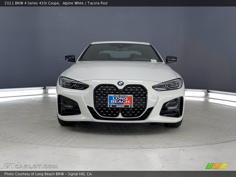 Alpine White / Tacora Red 2021 BMW 4 Series 430i Coupe